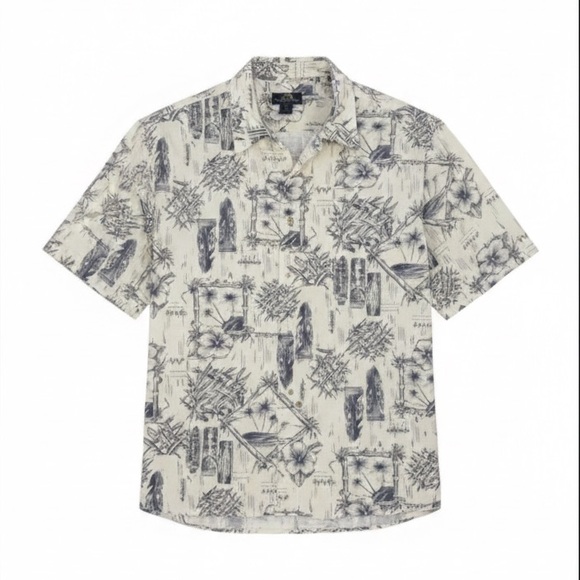 Newport Blue Other - Newport Blue Vintage Style Aloha Shirt XL Cotton Rayon Beach Vacation Top